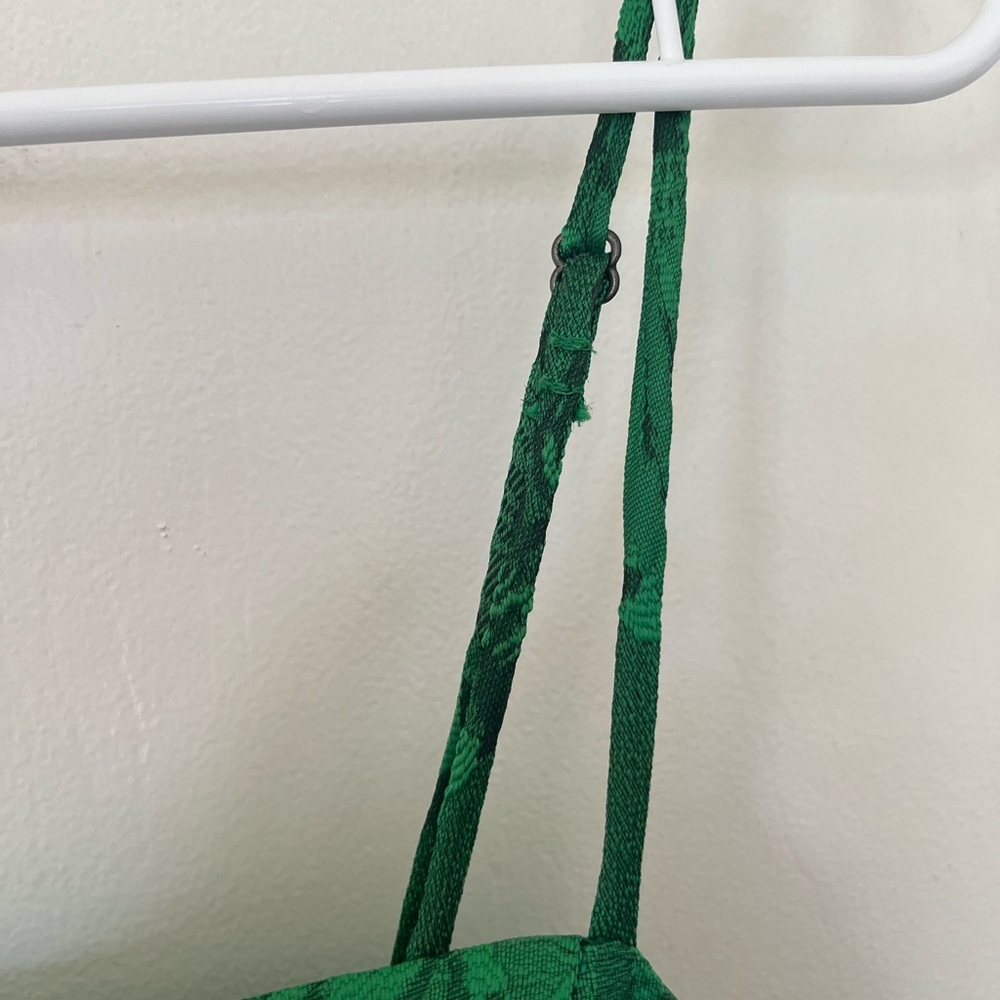 Anthropologie green jacquard hi-lo bubble dress - Picture 7 of 10